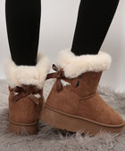 Campfire and Cocoa Bow-Knot Snow Boots - Body By J'ne