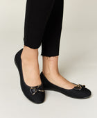 Metal Buckle Flat Loafers - Body By J'ne