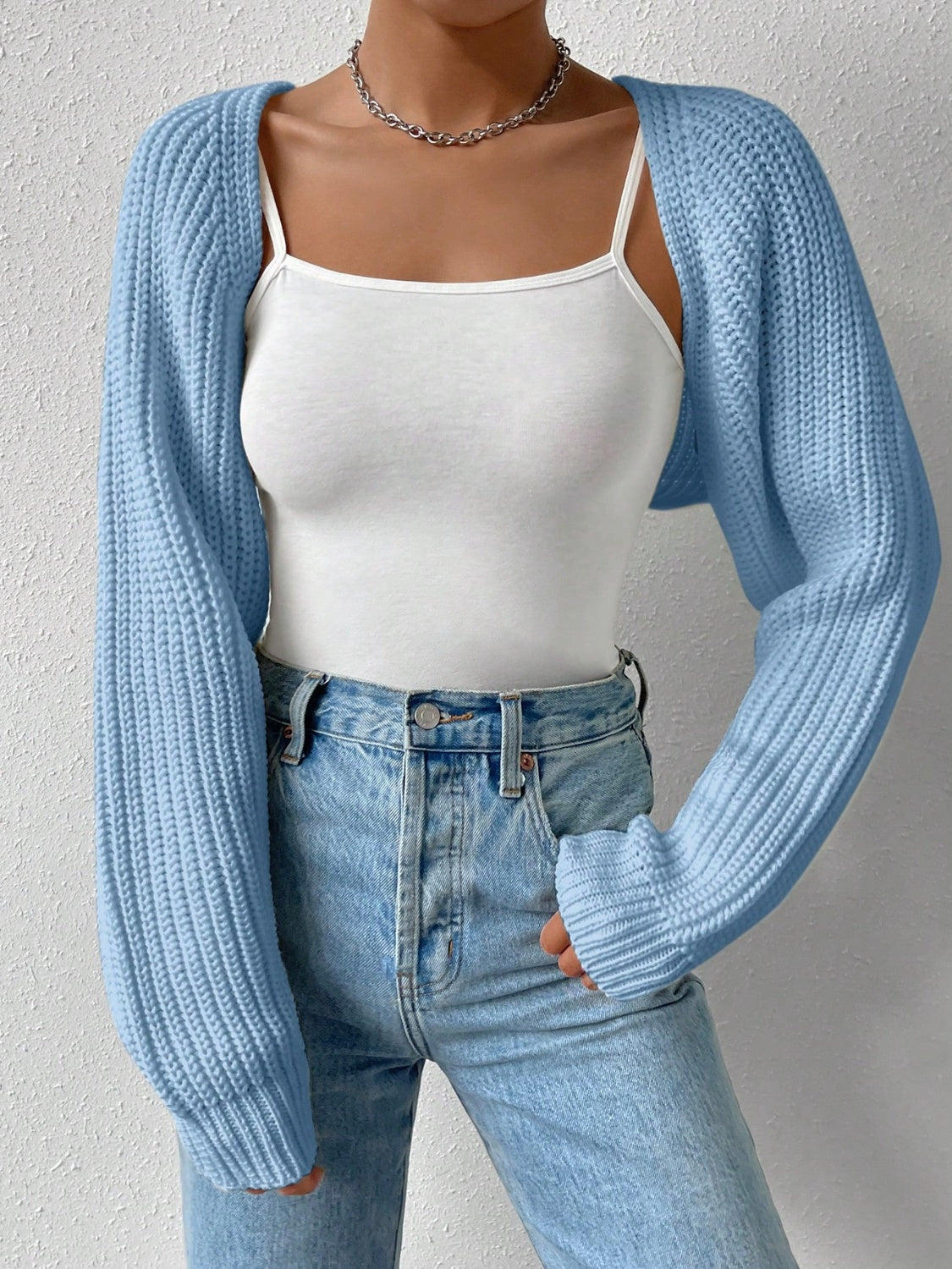 Honey Open Front Long Sleeve Cropped Cardigan - Body By J'ne