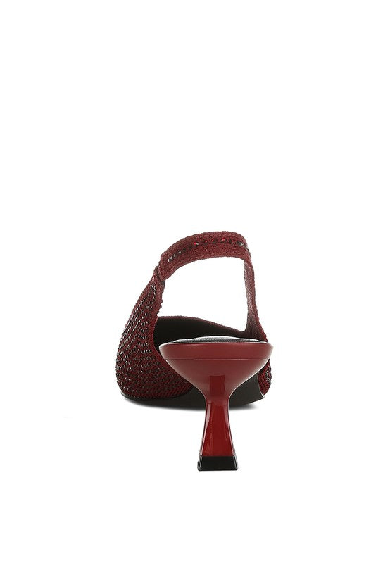 Julep Flyknit Rhinestone Slingback Sandals - Body By J'ne