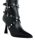 Jaunts Eyelets & Studs Harness Ankle Boots