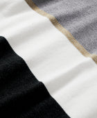 Color Block V Neck Long Sleeve Sweater