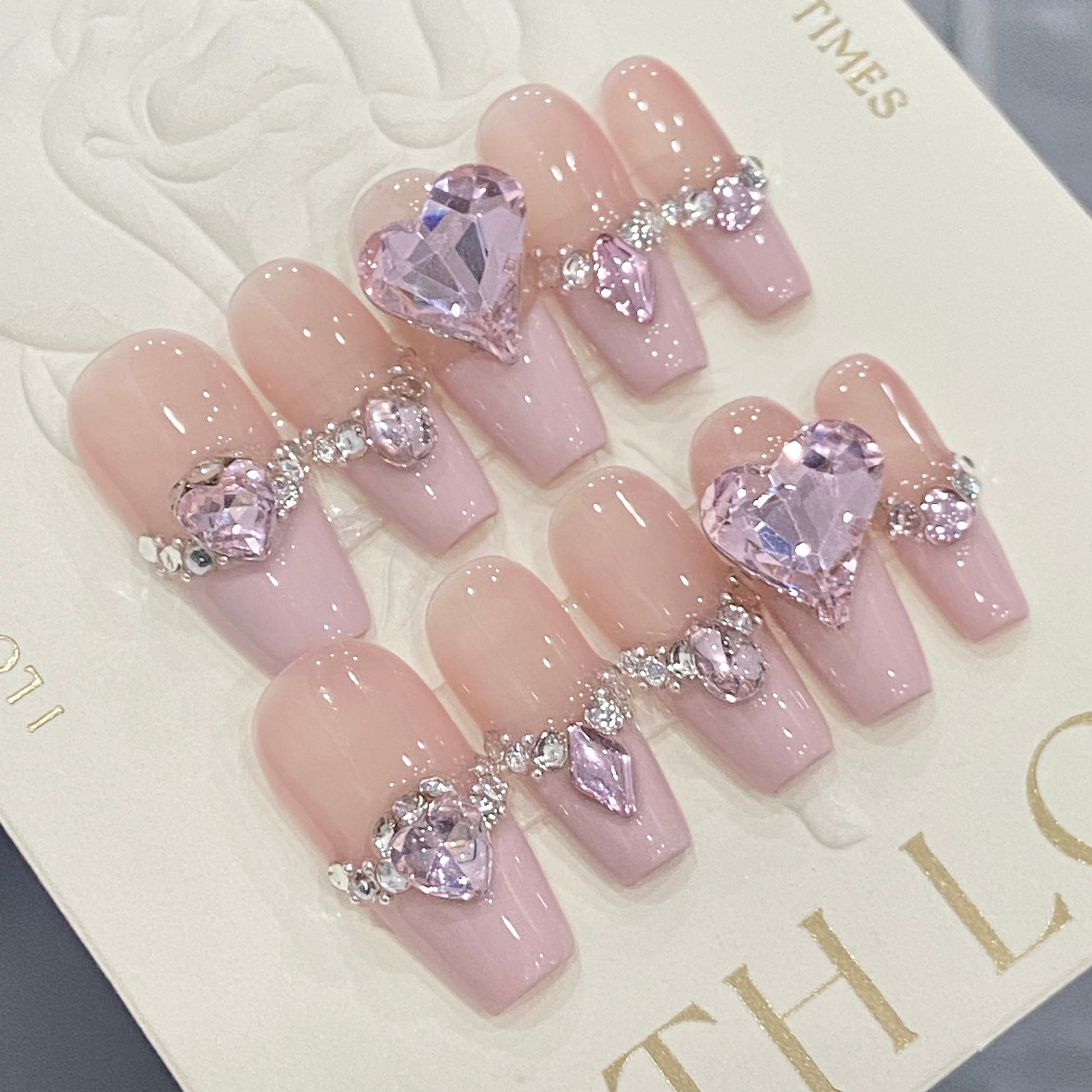 Handmade Princess French Armor Nails