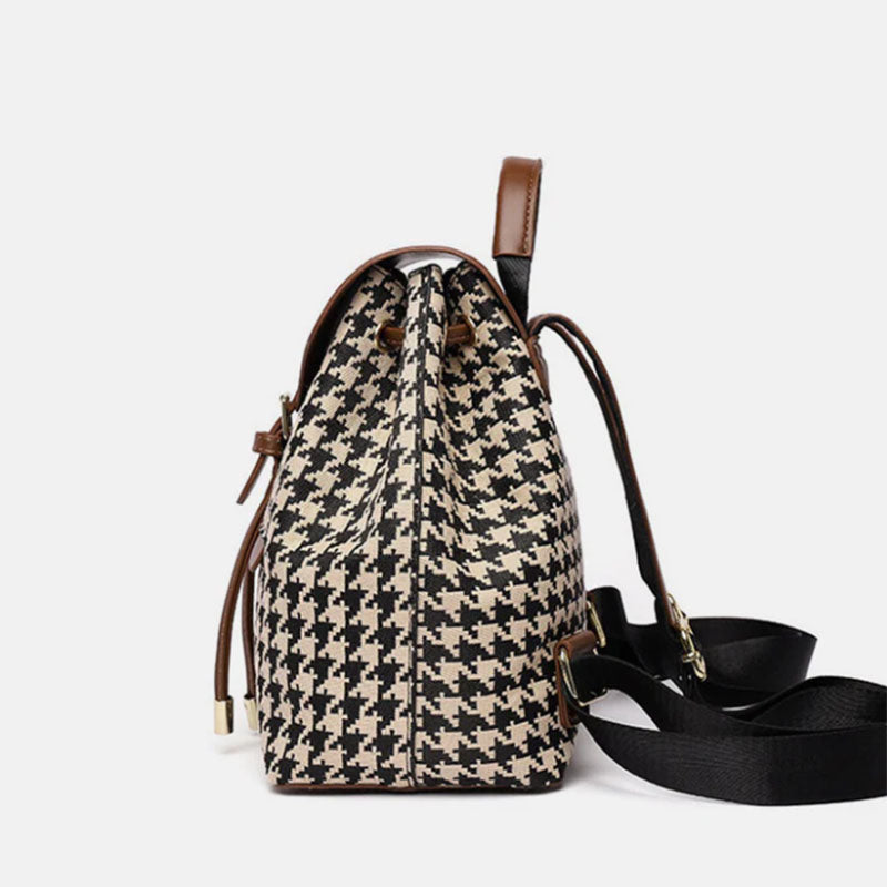 Houndstooth Backpack - Body By J'ne