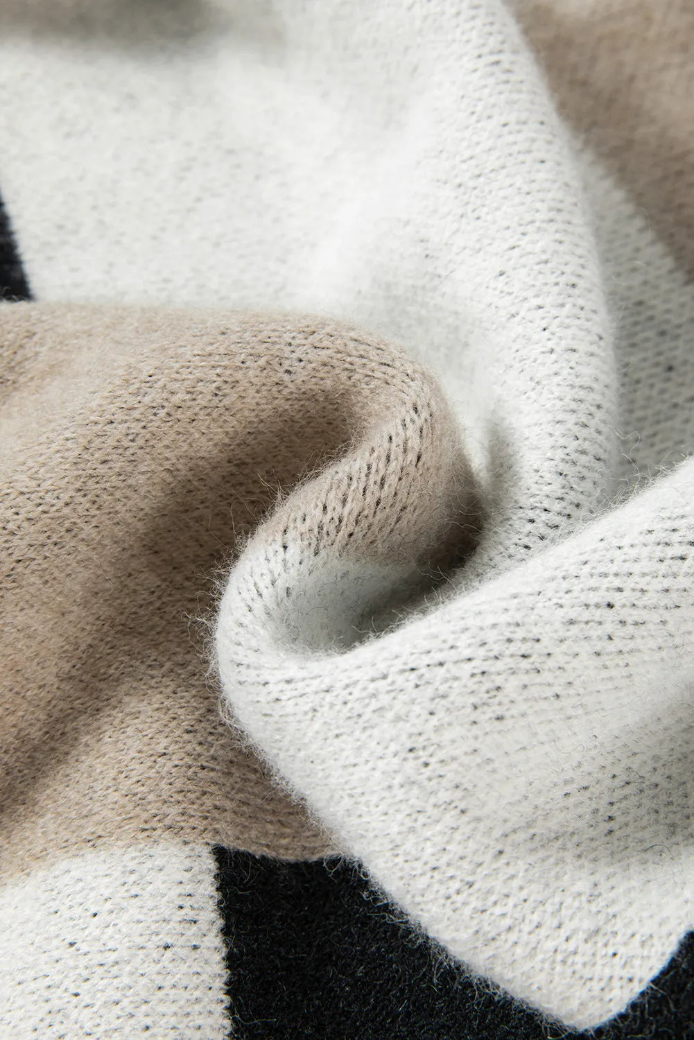 Color Block Round Neck Long Sleeve Sweater - Body By J'ne