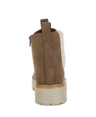 Mothman Faux Fur Detail Chunky Ankle Boots