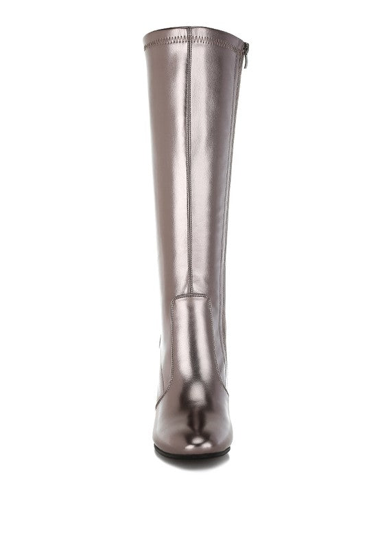 Halara Metallic Pleather Long Boots - Body By J'ne
