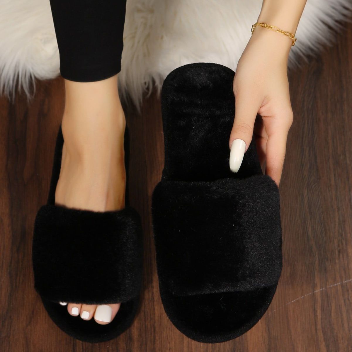 Plush Cotton Slippers