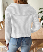 Cable-Knit Long Sleeve Sweater