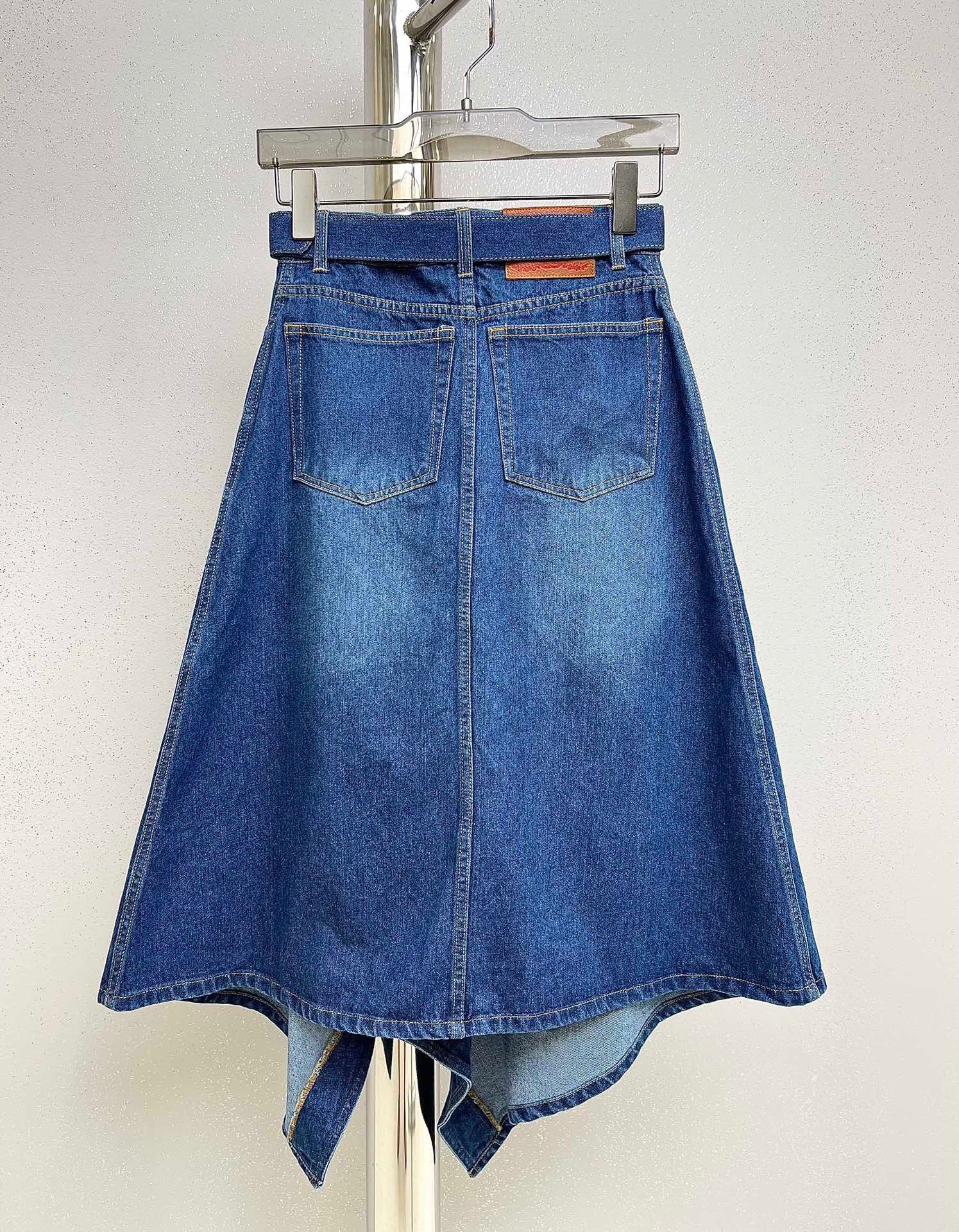 Doing The Most Hollow-Slit Denim Skirt - Body By J'ne