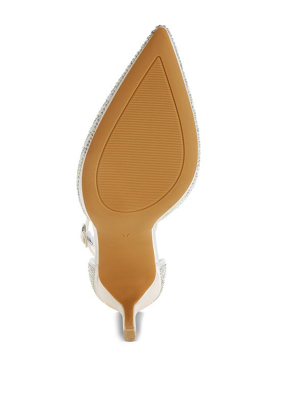 Wanda Pearls & Sequins Embellished Sandals - Body By J'ne