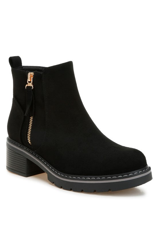 Tigris Microfiber Zipper Boots - Body By J'ne