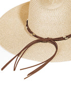 Rope Strap Wide Brim Weave Hat - Body By J'ne