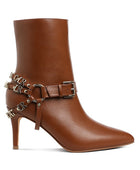 Nicene Harness Detail Stiletto Boots