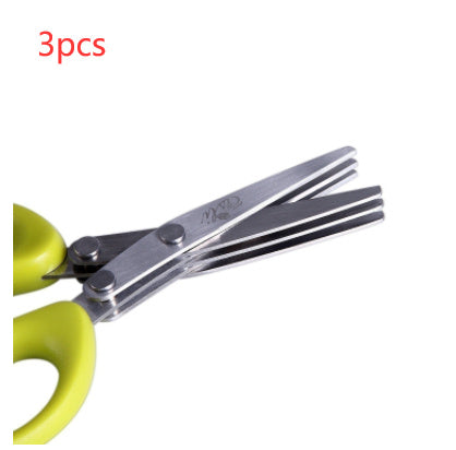 Multi-layer Kitchen Scissors Stainless Steel Cutting Knife