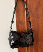 Sequin Knotted Straps Shoulder Bag