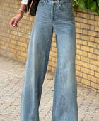 Wide Leg Jeans with Pockets