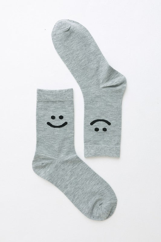 Smiley Face Crew Socks - Body By J'ne