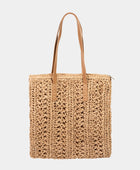 Fame Straw Braided Tote Bag - Body By J'ne