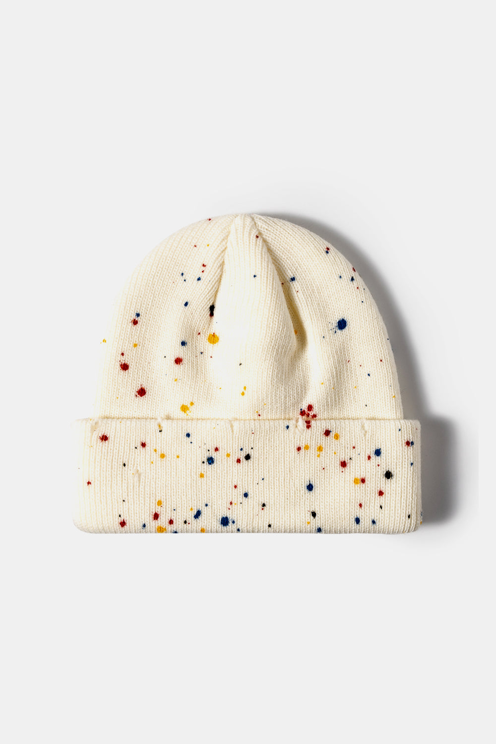 Confetti Rib-Knit Cuff Beanie - Body By J'ne