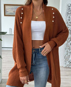 Open Front Long Sleeve Cardigan