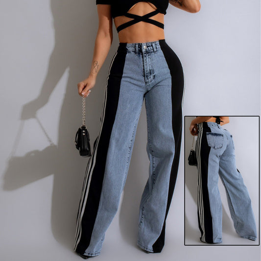 High Waist Straight Leg Trousers