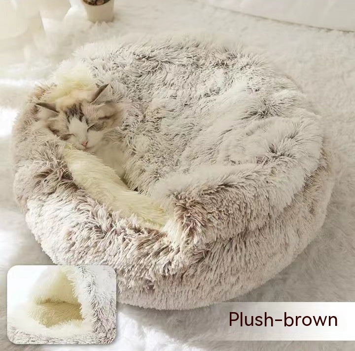 2 In 1 Dog And Cat Plush Bed - Body By J'ne