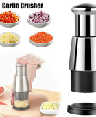 Garlic Crusher Onion Chopper Multipeler Vegetables Chopper Manual Garlic Press Machine Garlic Squeezer Kitchen Gadget