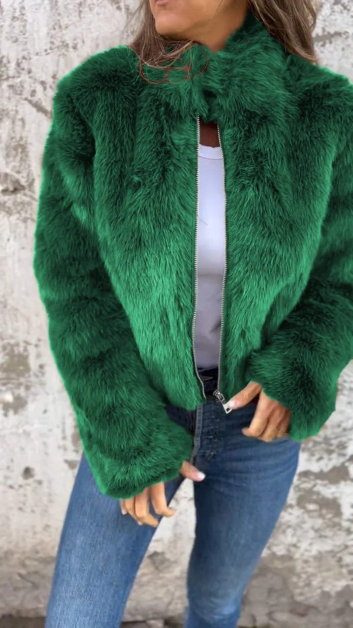 Plush Turtleneck Jacket - Body By J'ne