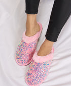 Sequin Plush Round Toe Slippers - Body By J'ne