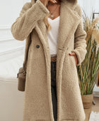 Devine Pocketed Long Sleeve Hooded Teddy Coat