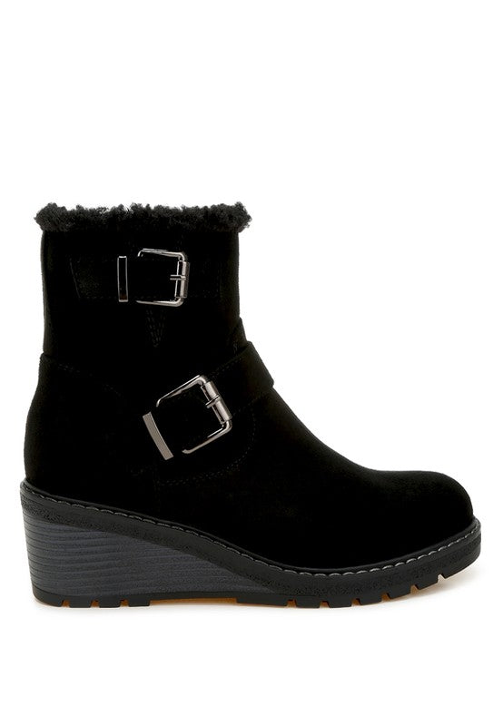 Big horn Faux Fur Harness Boots - Body By J'ne