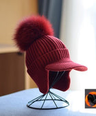 Women's Knitted Earlap Woolen Hat