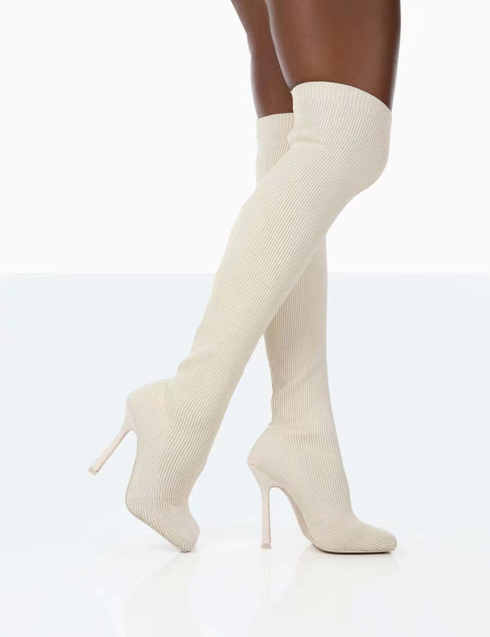 Barbs Thigh High Boots - Body By J'ne