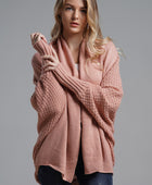 Open Front Batwing Sleeve Cardigan