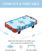24inch Battery-Operated Tabletop Mini Air Hockey Table For Kids - Body By J'ne