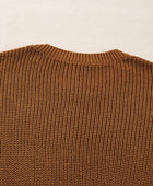 Pearl Detail Round Neck Long Sleeve Sweater