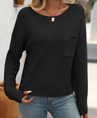 Round Neck Long Sleeve Sweater