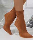 Equinox Crystal Heel Boots - Body By J'ne