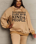 Full Size Dog Paw Slogan Graphic Hoodie