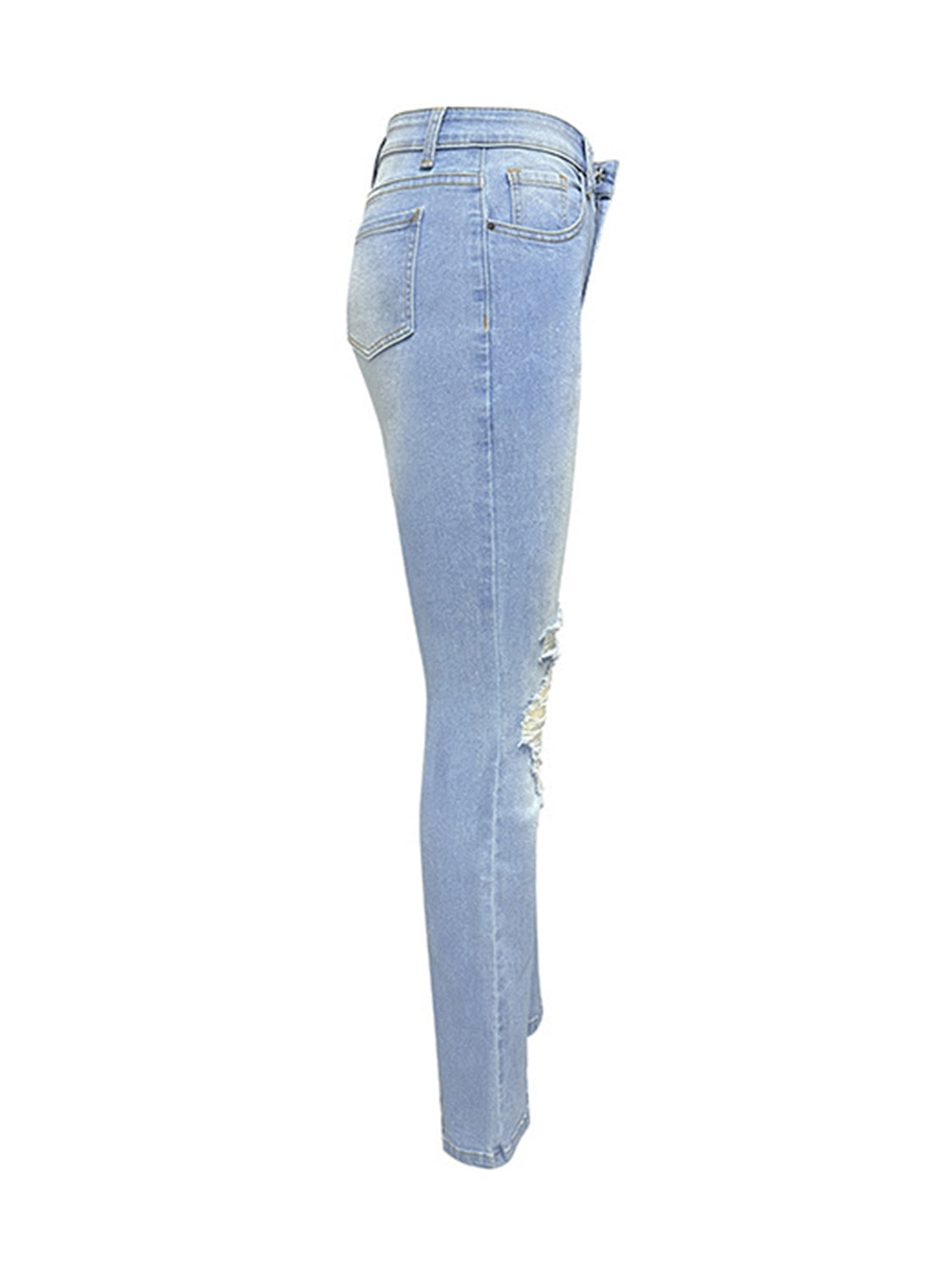 Distressed Bootcut Jeans with Pockets - Body By J'ne