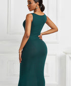 Scoop Neck Wide Strap Maxi Dress - Body By J'ne