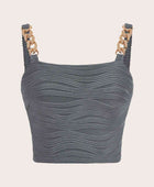 Chain Detail Square Neck Tank - Body By J'ne