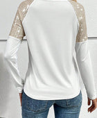 Sequin Round Neck Long Sleeve T-Shirt - Body By J'ne