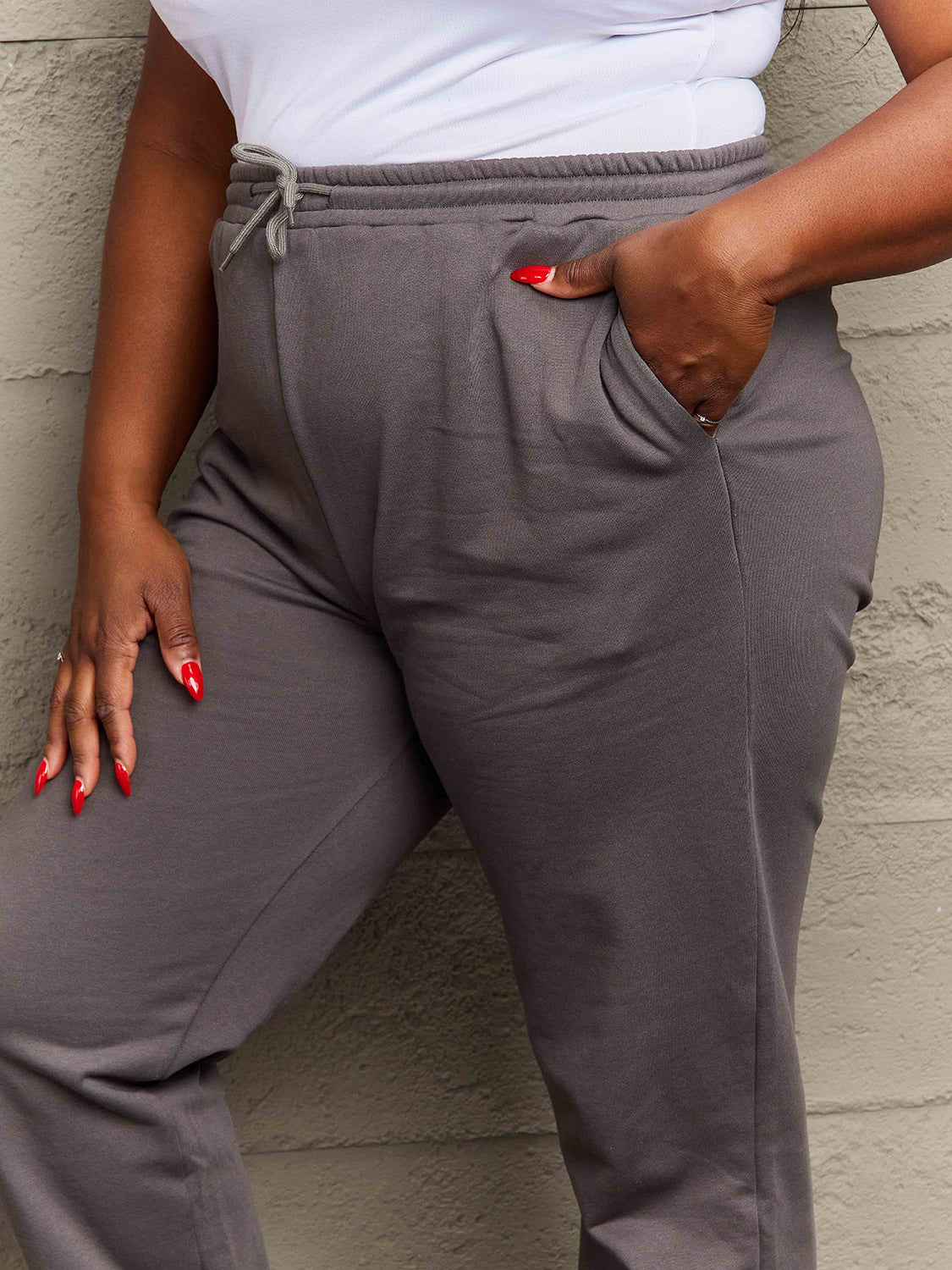 Mala Full Size Drawstring Sweatpants - Body By J'ne