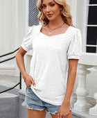 Eyelet Short Sleeve T-Shirt - Body By J'ne