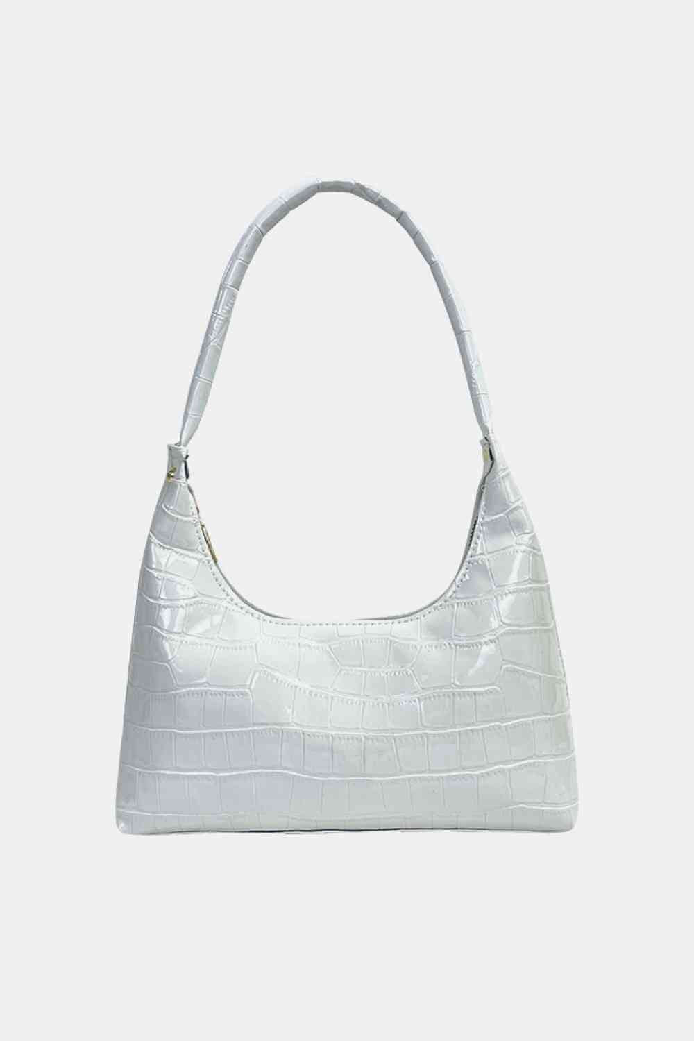Textured PU Leather Shoulder Bag - Body By J'ne