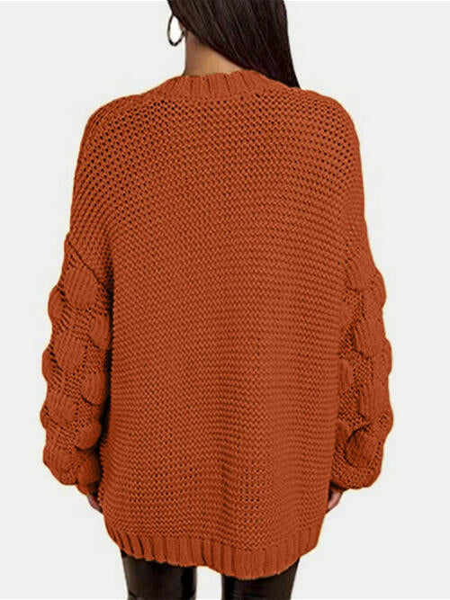 Open Front Long Sleeve Cardigan - Body By J'ne