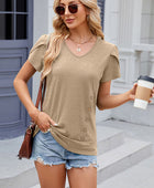 V-Neck Short Sleeve T-Shirt - Body By J'ne