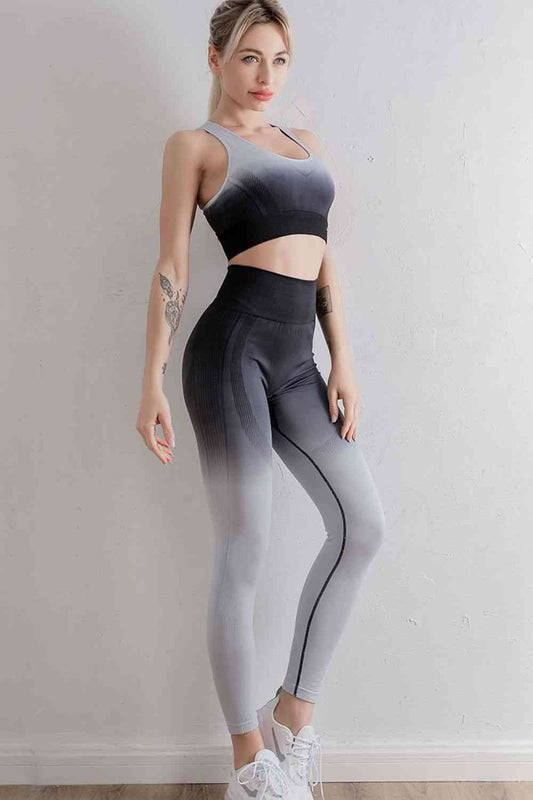 Gradient Sports Bra and Leggings Set - Body By J'ne